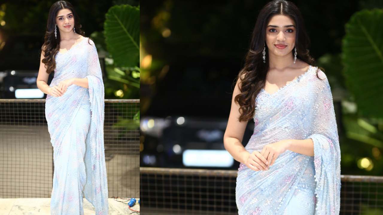 Krithi Shetty : ‘ఆ అమ్మాయిగురించి మీకు చెప్పాలి’ సినిమా ప్రీ రిలీజ్ ఈవెంట్లో చీరలో మెరిసిన కృతిశెట్టి