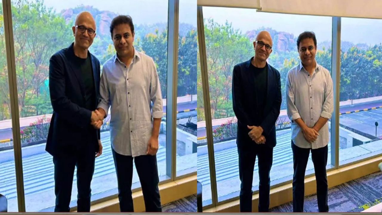 KTR-Satya Nadella: మైక్రోసాఫ్ట్ సీఈవోతో కేటీఆర్.. బిజినెస్, బిర్యానీలపై చర్చ