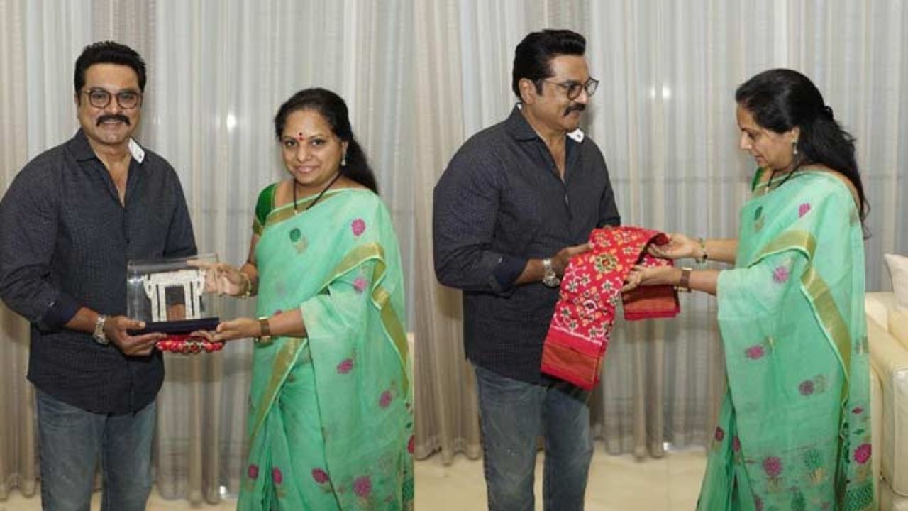 Kavitha-Sarath Kumar: కవితతో తమిళ నటుడు శరత్ కుమార్ భేటీ.. బీఆర్ఎస్ లో చేరనున్నారా?