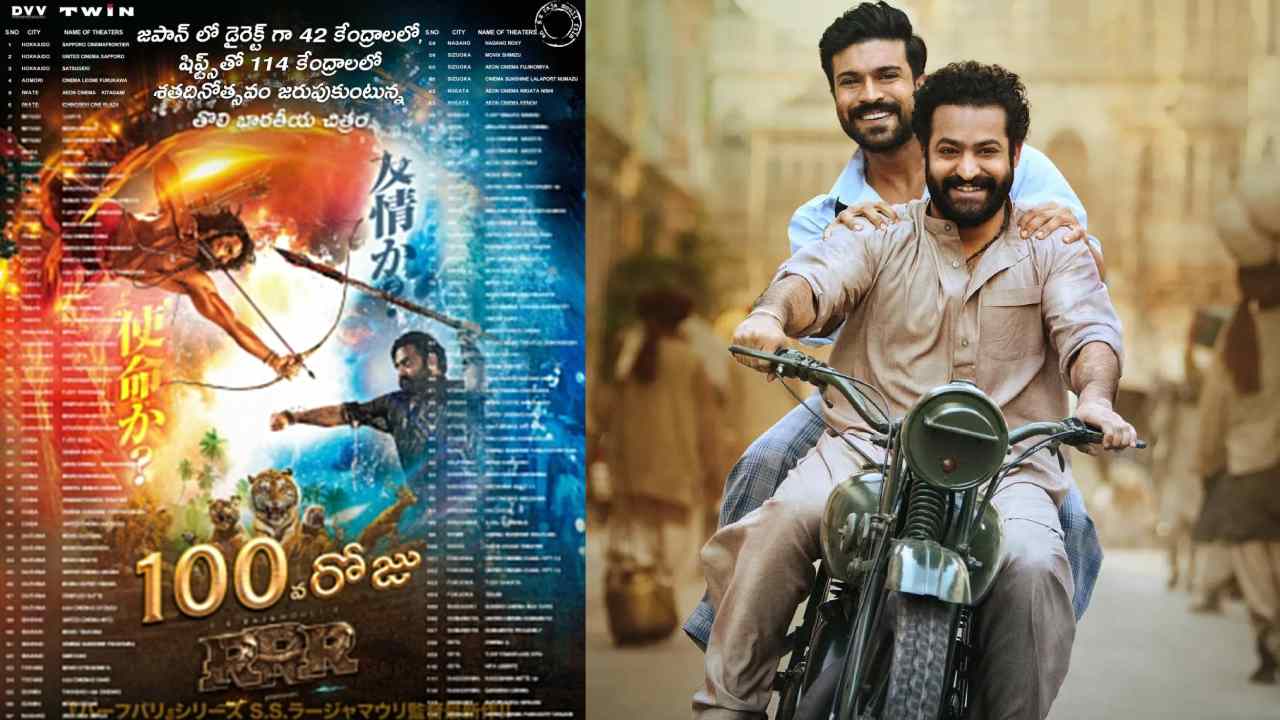 RRR : ఎవ్వరికి సాధ్యం కానీ రికార్డ్ RRRకి.. జపాన్‌లో 100 రోజులు ఆడిన ఫస్ట్ ఇండియన్ సినిమా..