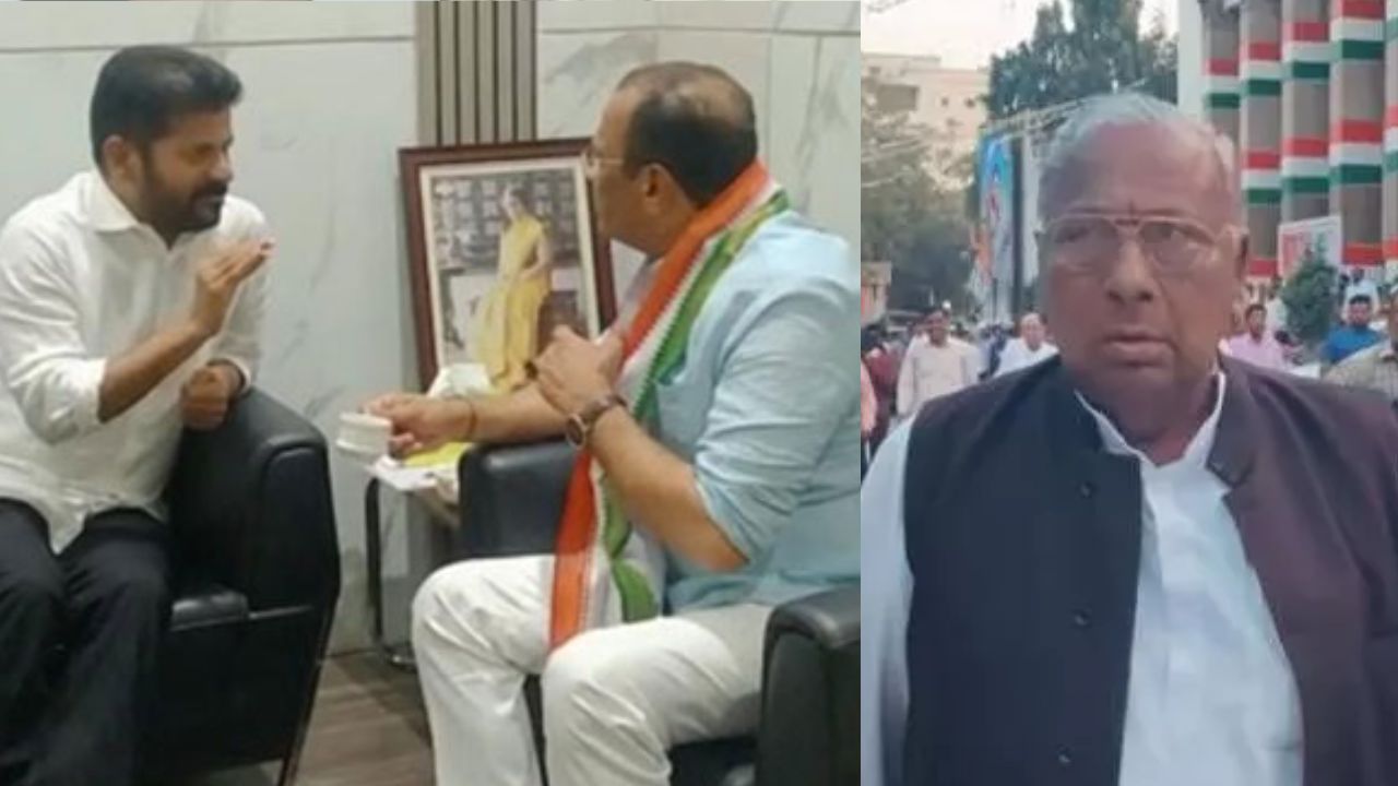 TS Congress: రేవంత్-కోమటి రెడ్డి గుసగుస.. అలిగిన వీహెచ్.. వీళ్ళు ఇక మారరా?
