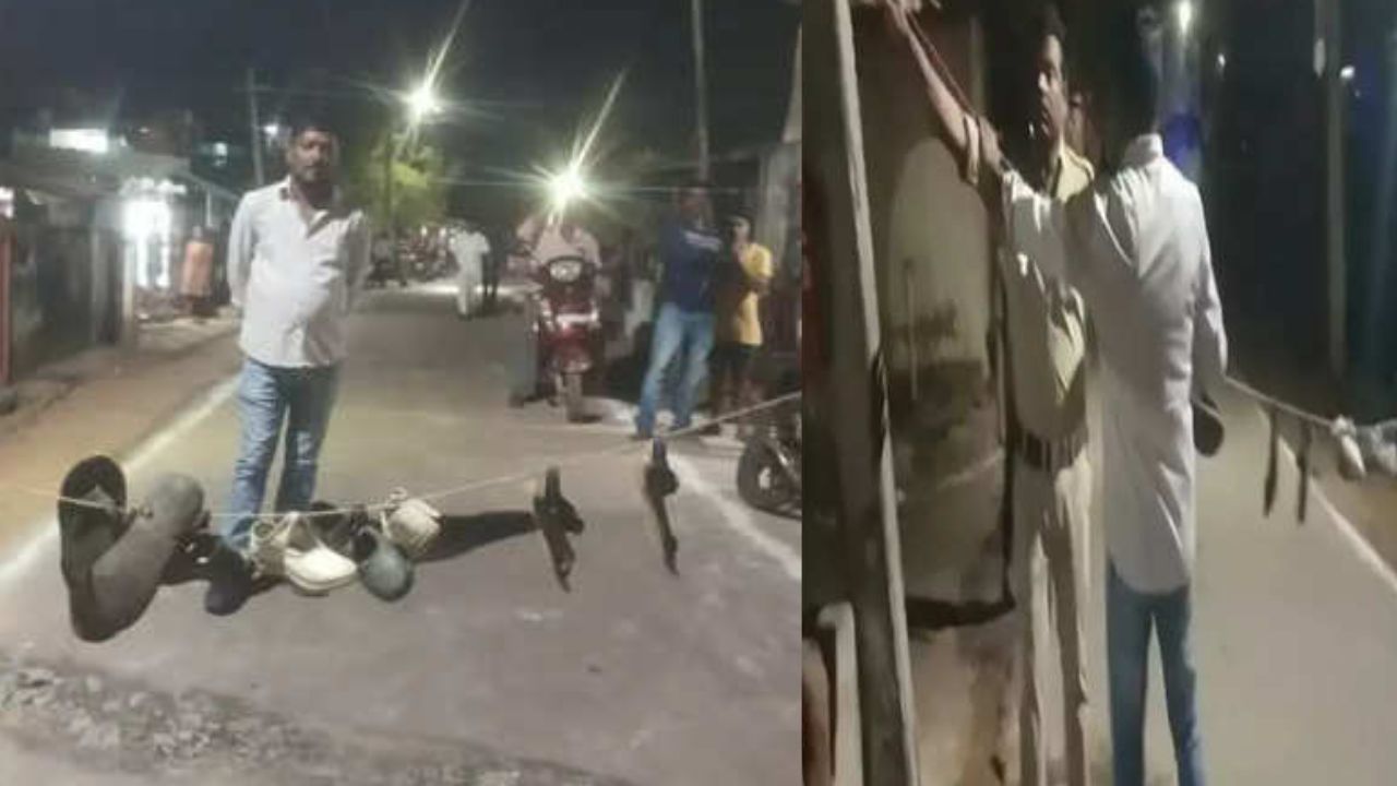 Gadapa Gadapaku: మాజీ మంత్రి అవంతికి చెప్పుల దండతో స్వాగతం.. భీమిలిలో ఉద్రిక్తతలు