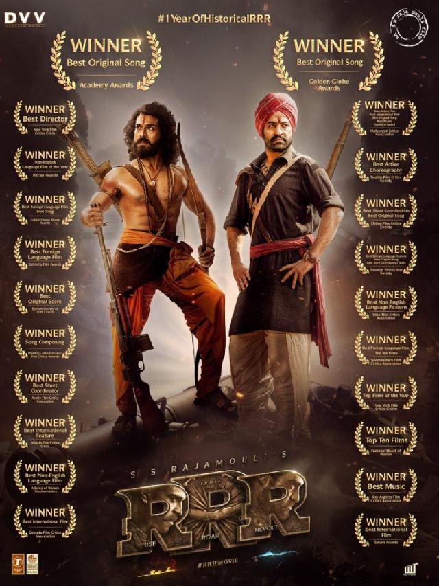 1 year for RRR.. Do You Know Awards Winning list?