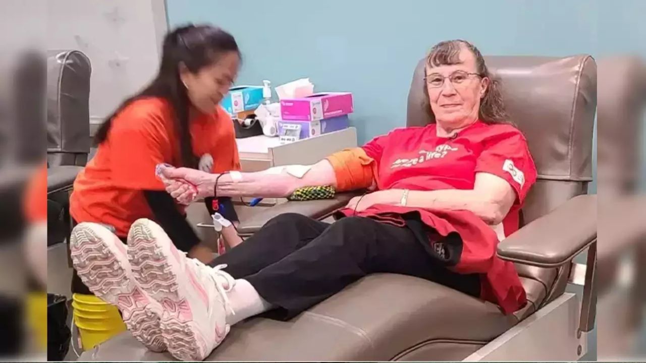 Canadian Women: 80 ఏళ్ల వృద్ధురాలి గిన్నిస్ రికార్డ్.. ఇప్పటి వరకూ తన జీవితంలో 96 లీటర్ల రక్తదానం!