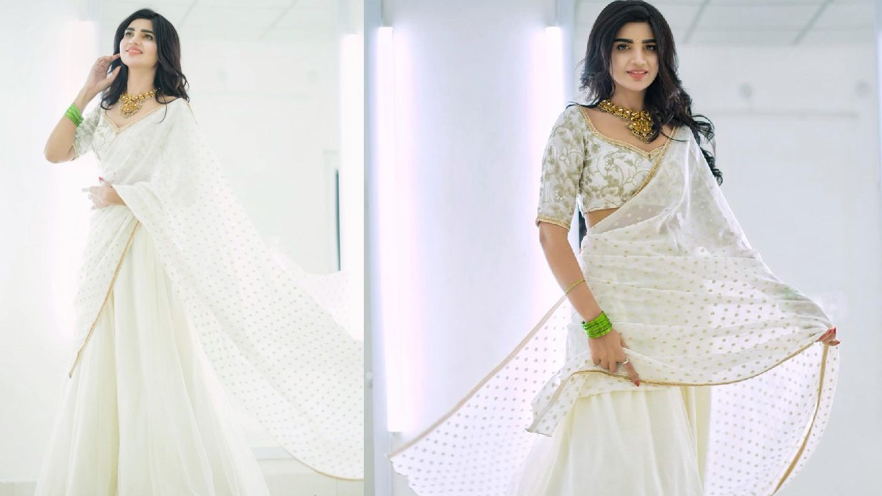 Jabardasth Varsha : చీరలో వర్ష వలపు వన్నెలు చూడు తరమా..