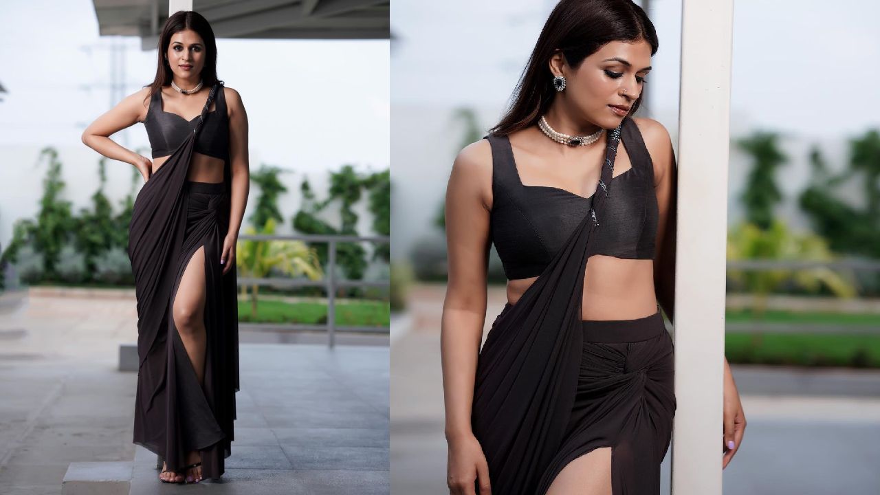 Shraddha Das : బ్లాక్ శారీలో స్కిన్ షో చేస్తూ మైండ్ బ్లాక్ చేస్తున్న శ్రద్ధా దాస్..